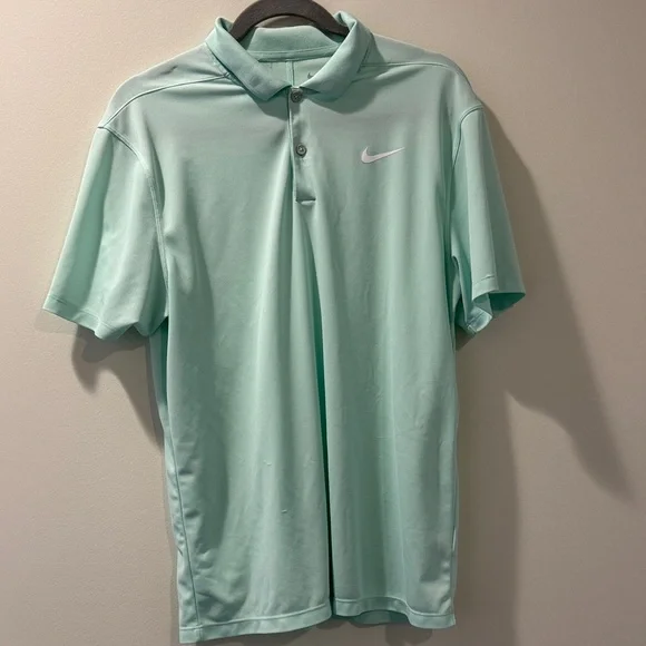 Nike Men's Mint Green Polo Shirt - Picture 2 of 3